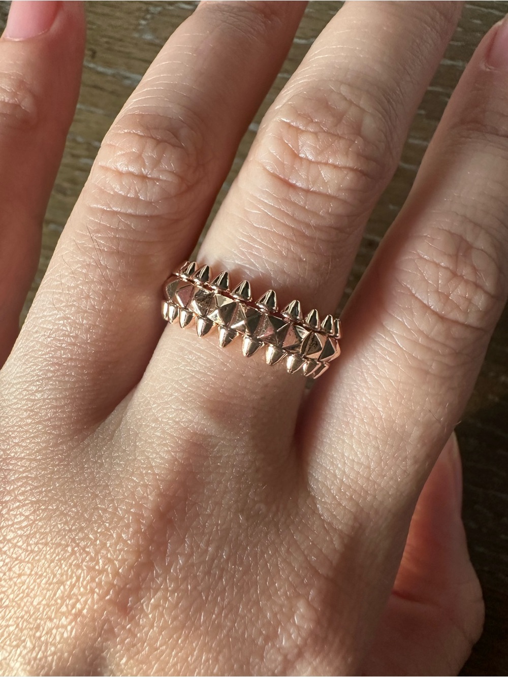 Rose Gold clash Ring - Women Jewelry